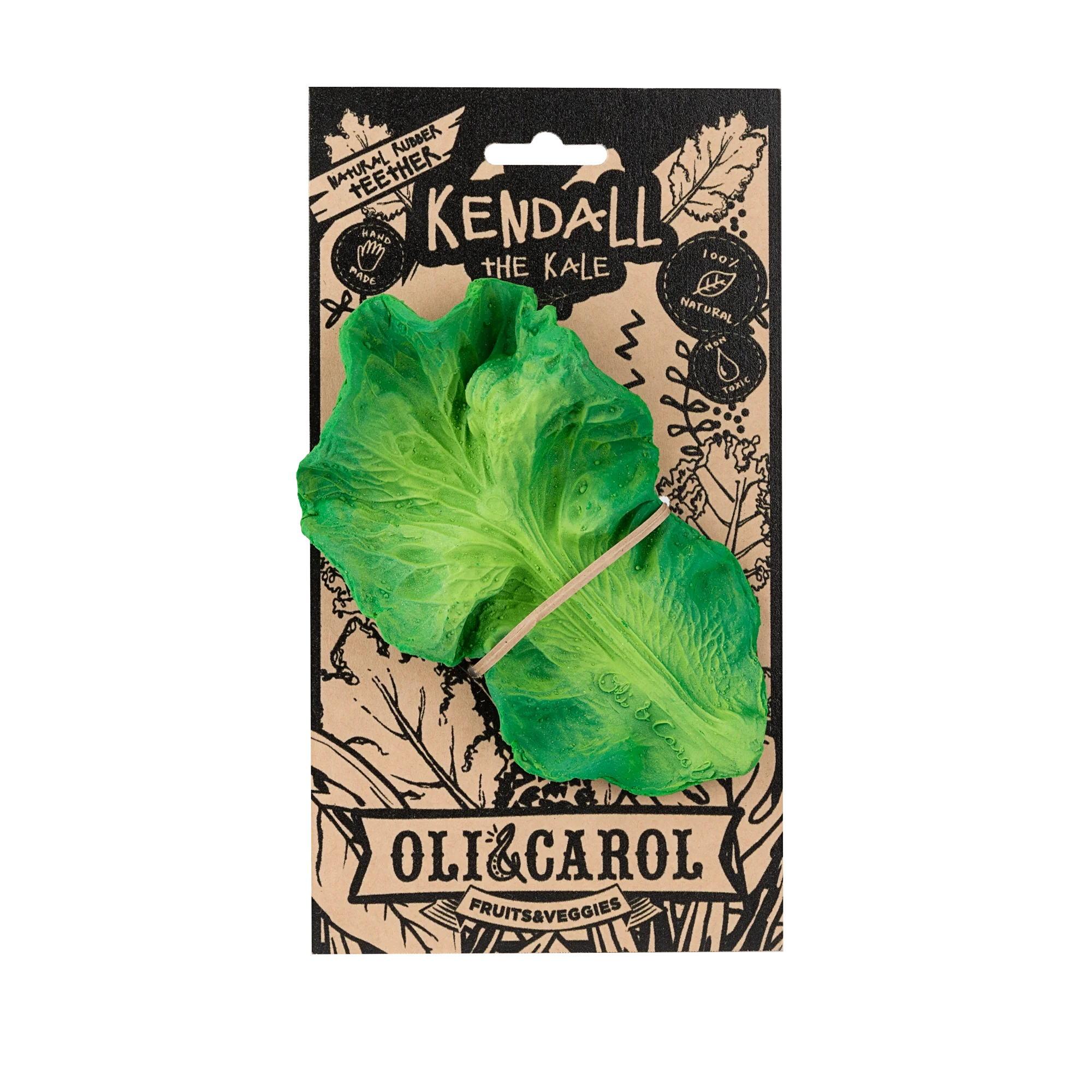 Kendall the Kale Rubber Teether