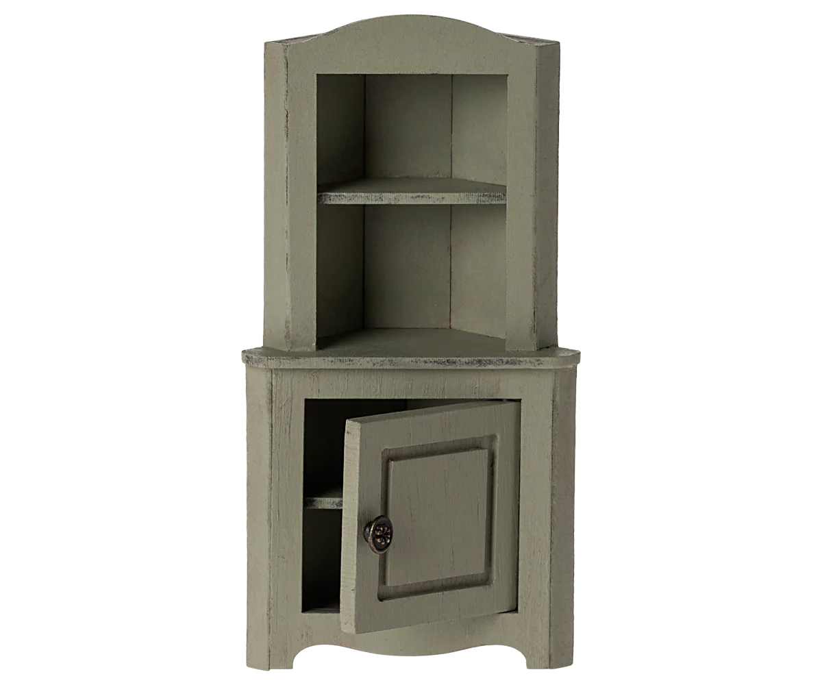 Light Green Corner Cabinet for Mouse