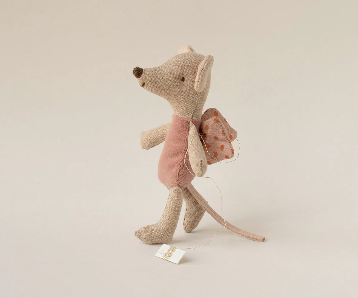 Maileg Little Fairy Mouse in Rose