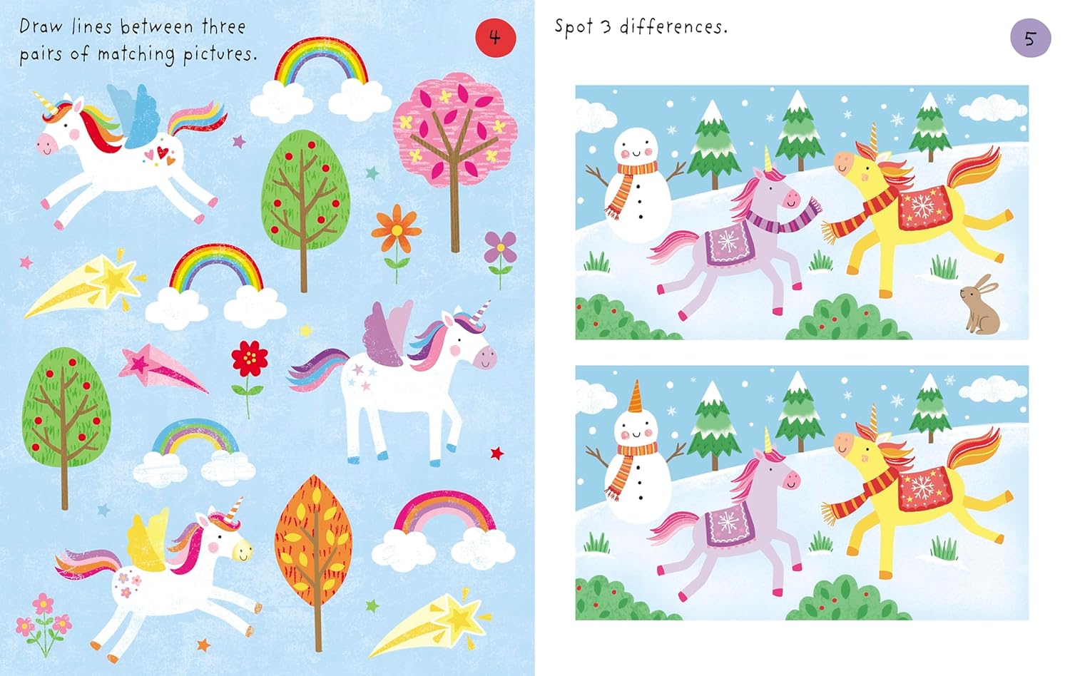 Little Children's Unicorns Activity Pad