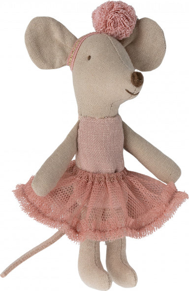 Little Sister Ballerina Mouse in Rose