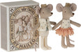 Little Sister & Brother Royal Twins Mice in Matchbox