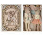 Little Sister & Brother Royal Twins Mice in Matchbox