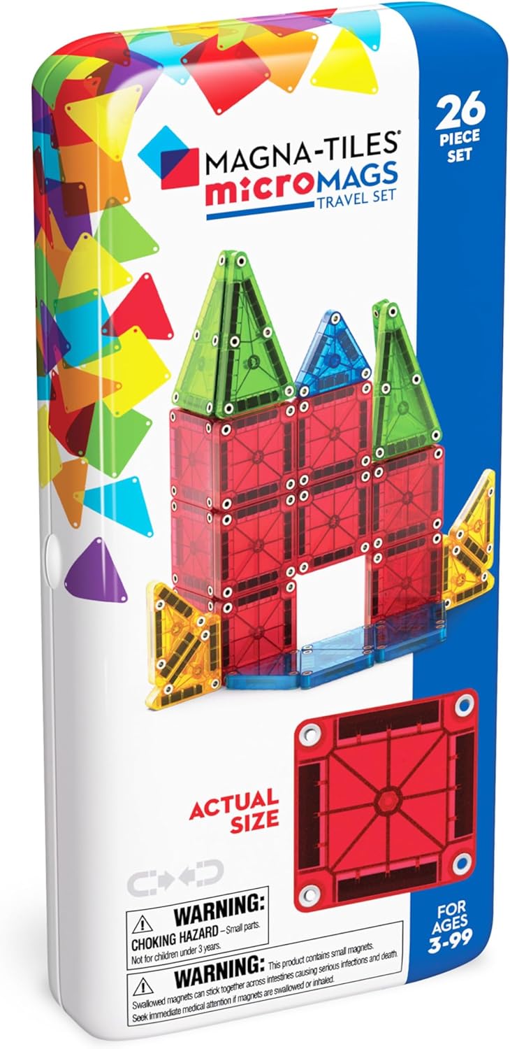 Magna-Tiles® MicroMAGS 26 Piece Travel Set