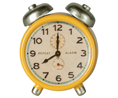 Maileg Alarm Clock for Mouse in Yellow