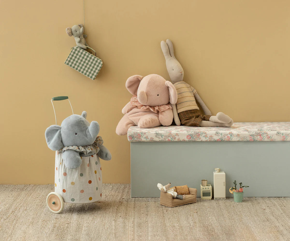 Maileg Big Elephant Plush in Powder