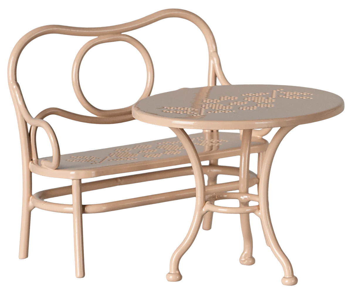 Maileg Café Set for Big Mouse in Pale Pink