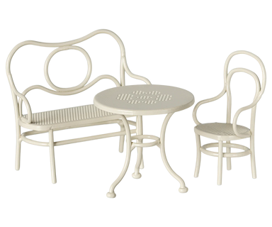 Maileg Café Set for Small Mouse in Off White