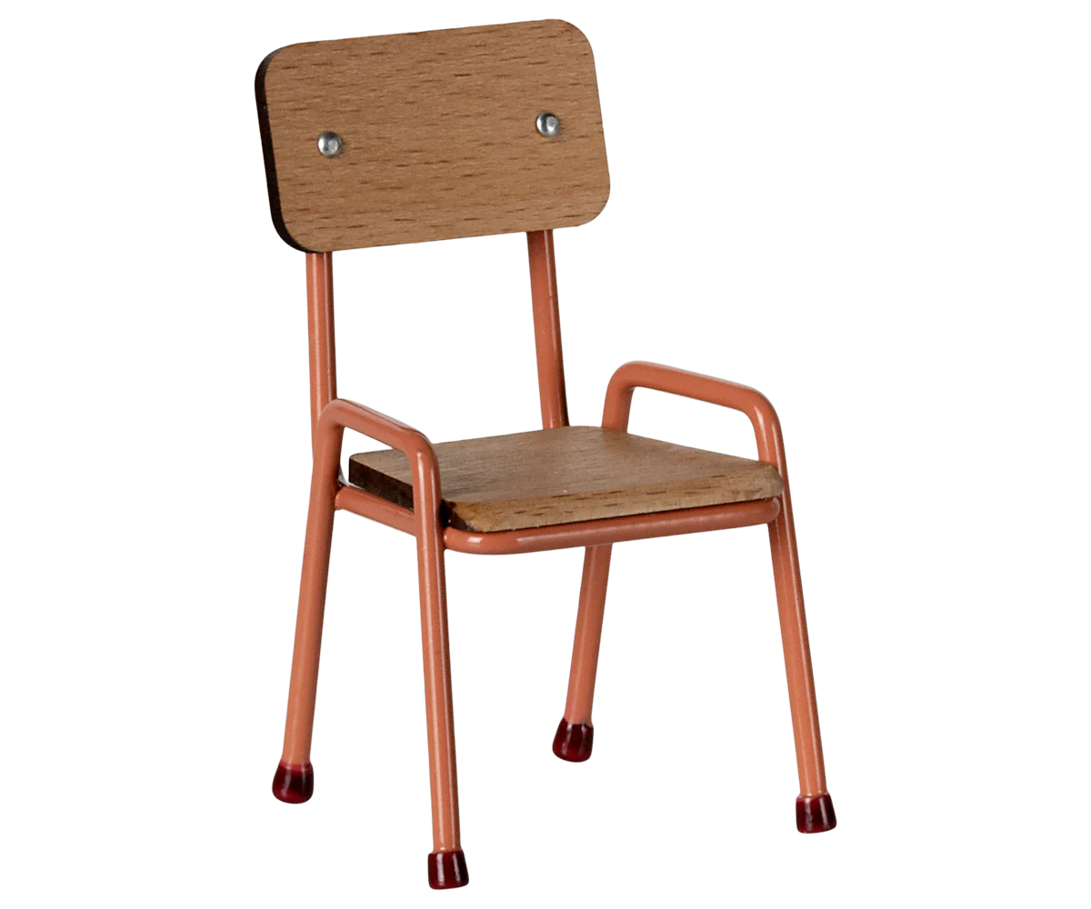 Maileg Chair for Mouse in Coral