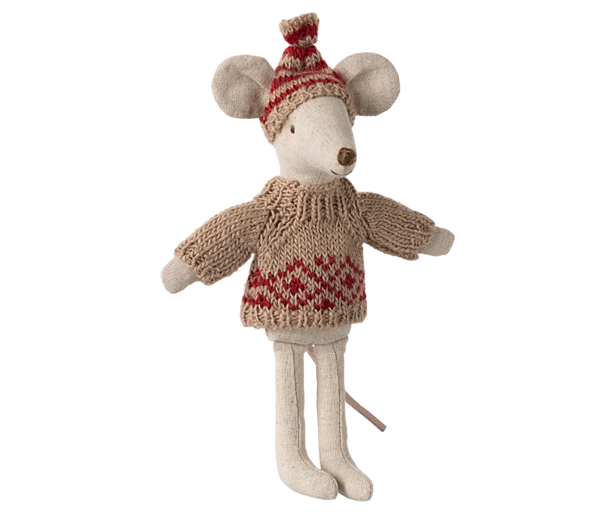 Maileg Knitted Sweater & Hat for Mum Mouse