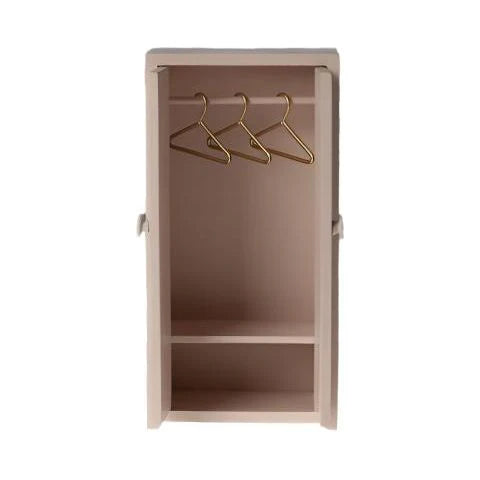 Maileg Light Rose Mouse Wooden Closet