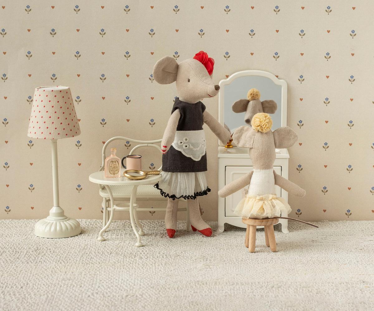 Maileg Little Sister Ballerina Mouse in Off White Tutu