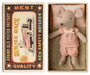 Maileg Little Sister Mouse in Matchbox