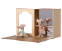 Maileg Little Sister & Brother Ballet Mice in Dance Studio