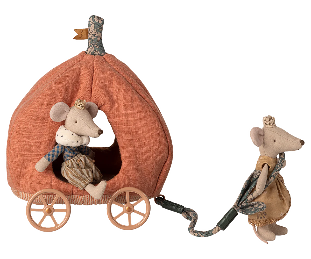 Maileg Pumpkin Carriage for Mouse