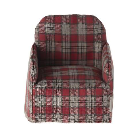 Maileg Red Checker Chair for Mouse