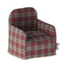 Maileg Red Checker Chair for Mouse