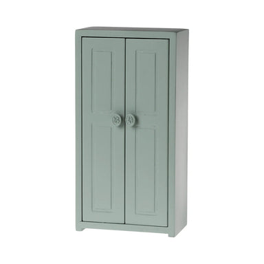 Maileg Soft Blue Mouse Wooden Closet