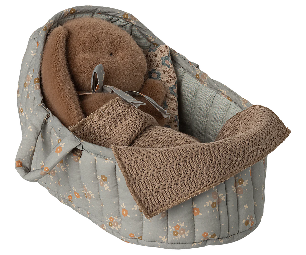 Maileg Blue Large Carry Cot