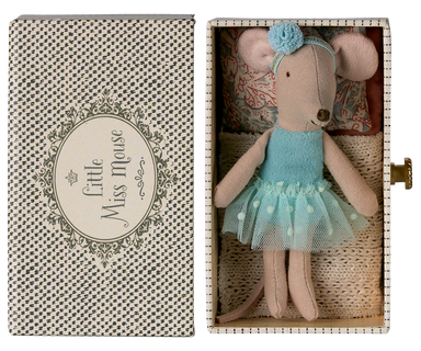 Maileg Dance Mouse in Daybed for Little Sister