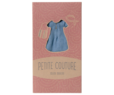 Maileg Denim Dress & Bag for Mum Mouse