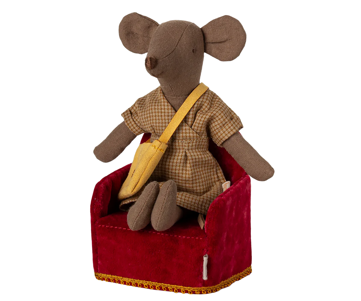 Maileg Folding Chair for Mouse in Red