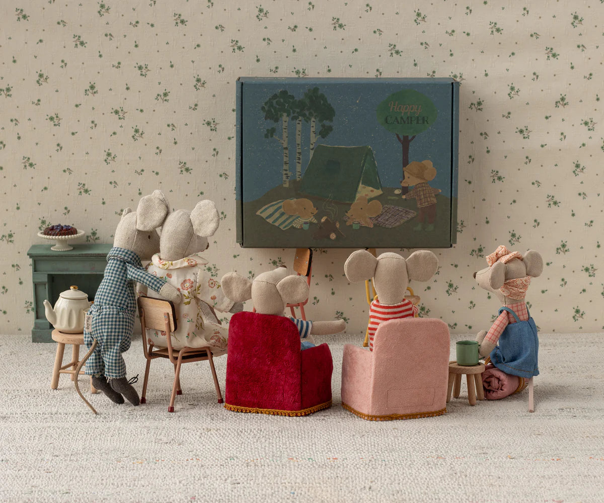 Maileg Folding Chair for Mouse in Red