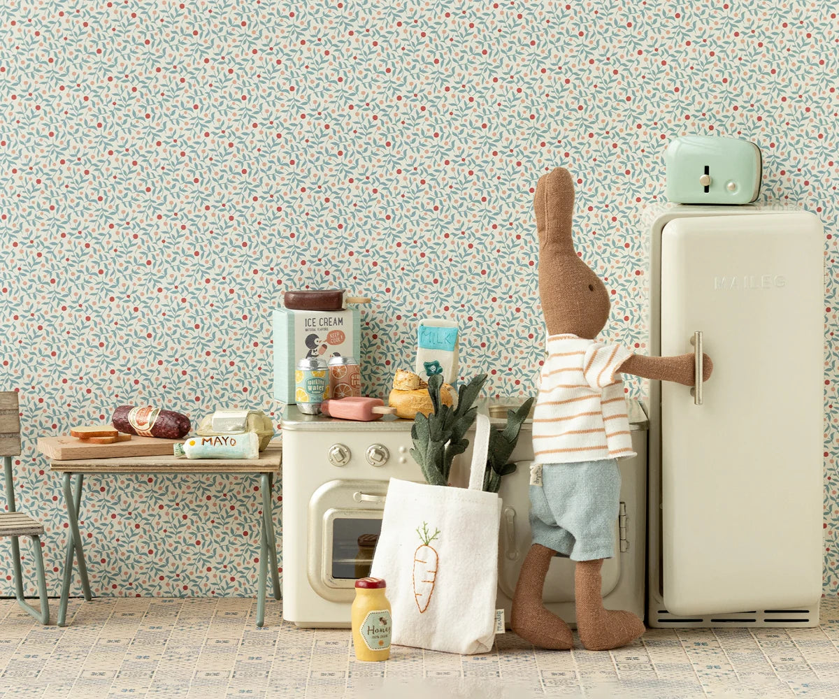 Maileg Miniature Toaster & Bread in Mint