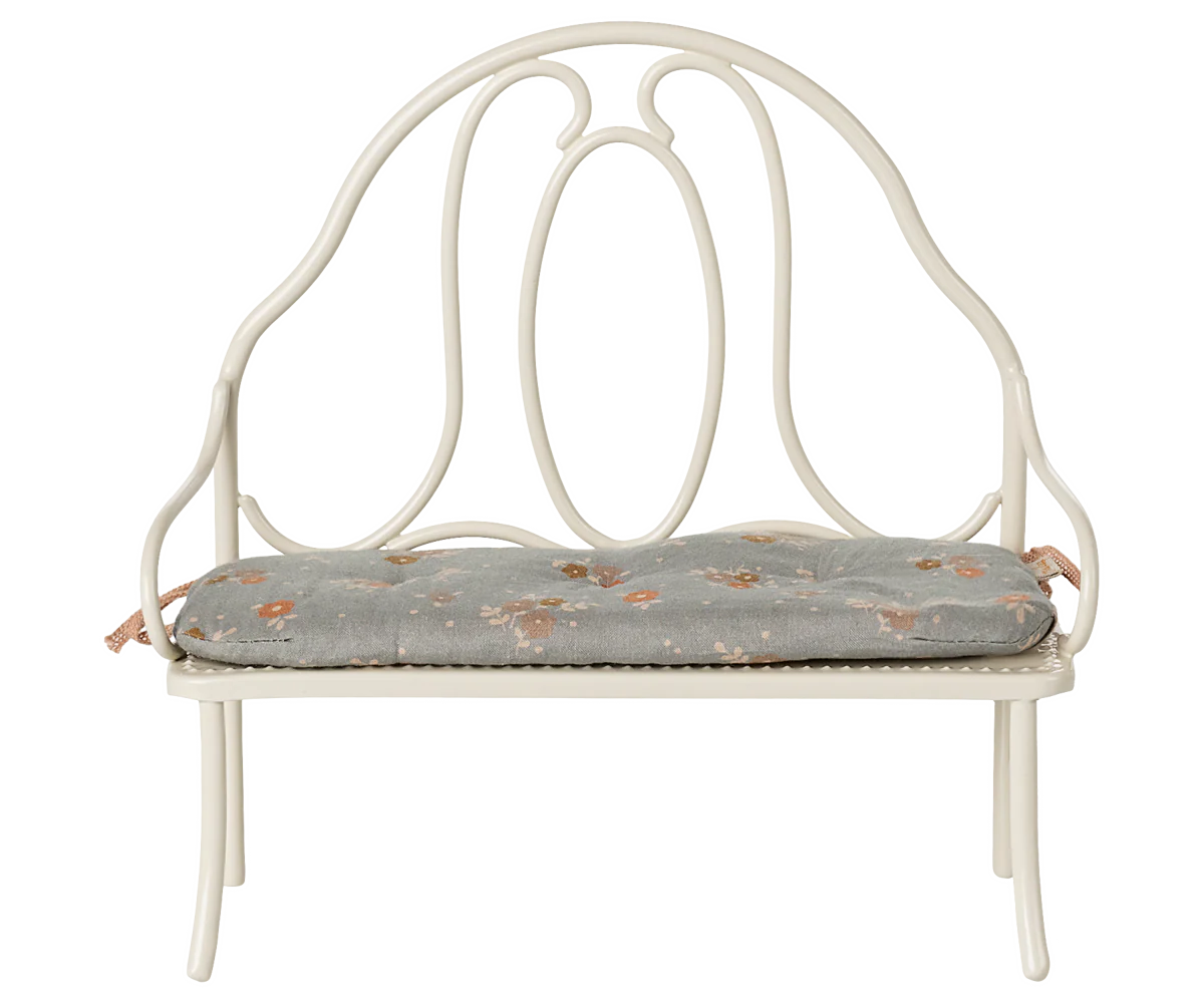 Maileg Off White Miniature Vintage Bench