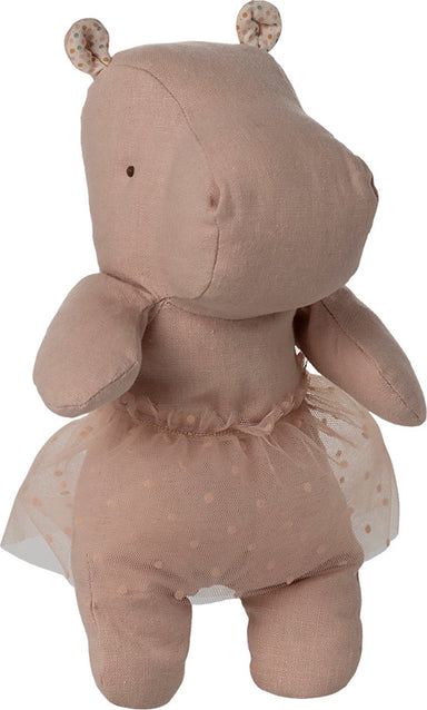 Maileg Safari Friends Small Soft Rose Hippo with Skirt