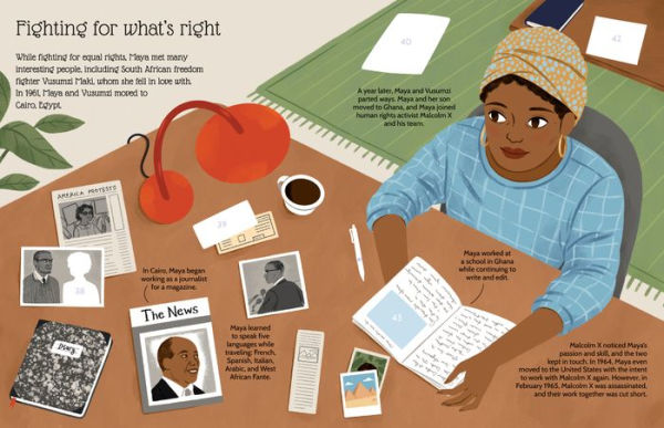 Maya Angelou Sticker Life Stories Activity Book