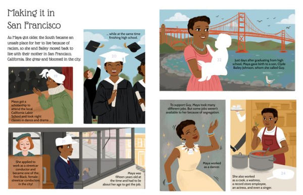 Maya Angelou Sticker Life Stories Activity Book