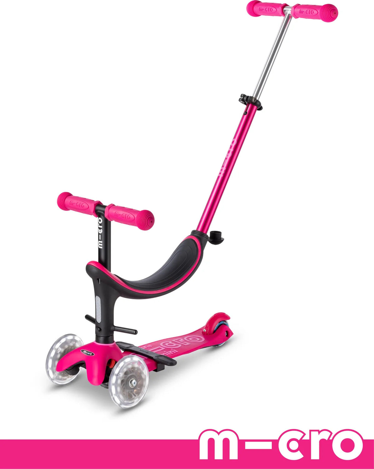 Micro Mini2Grow LED Scooter Pink