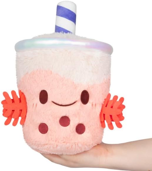 Mini Axolotl Bubble Tea Squishable