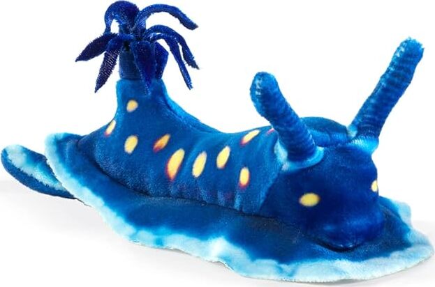 Mini Blue Nudibranch Finger Puppet