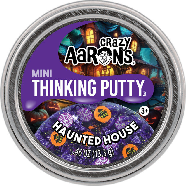 Mini Haunted House 2" Thinking Putty Tin