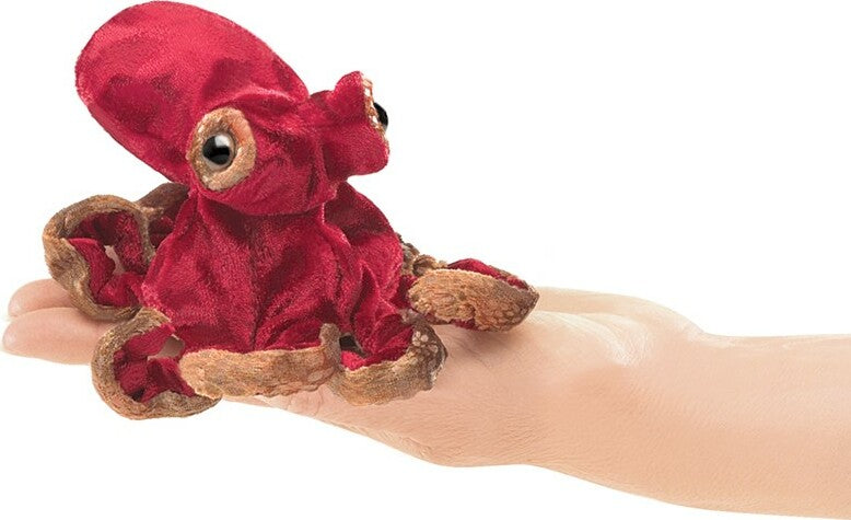 Mini Red Octopus Puppet