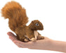 Mini Red Squirrel Finger Puppet