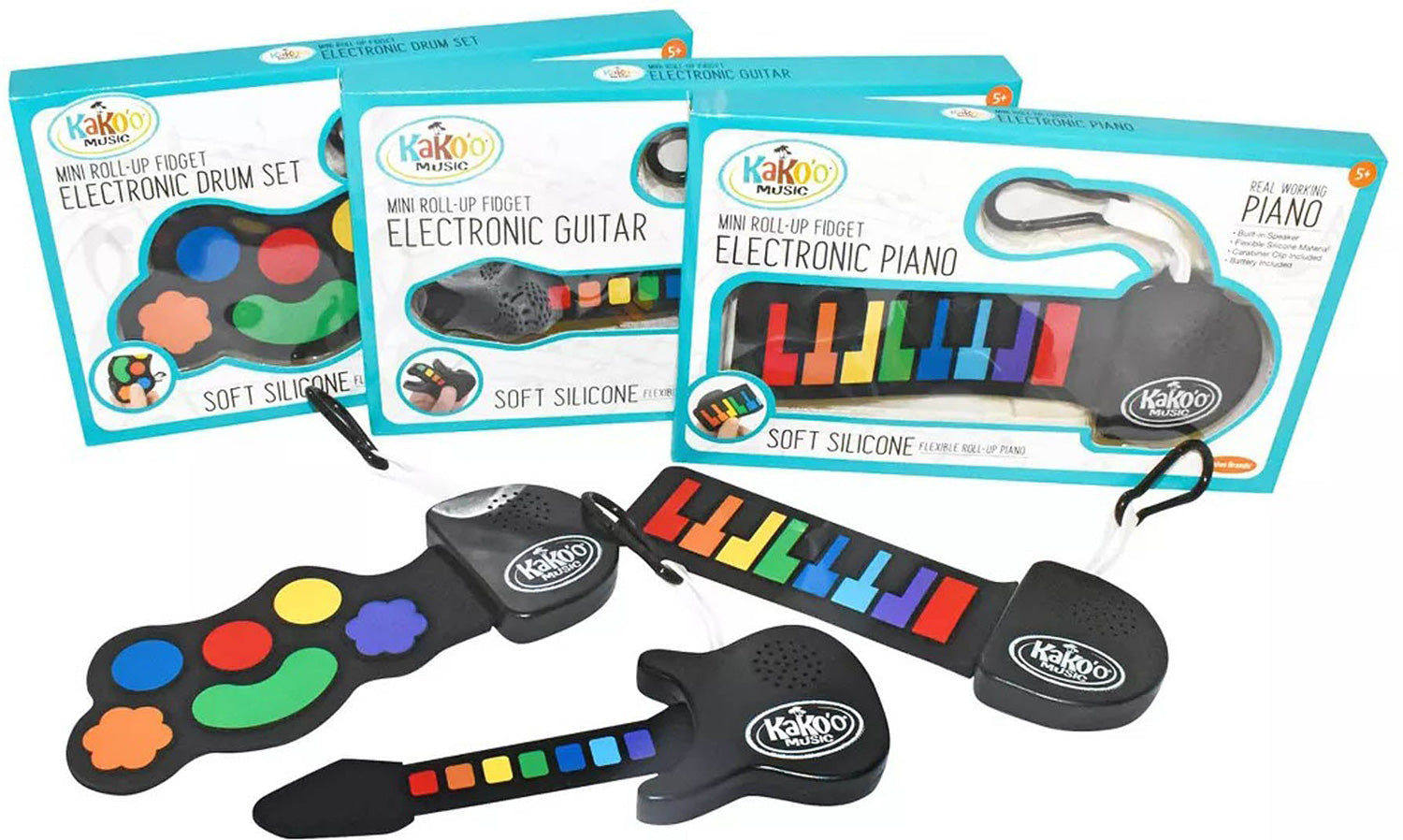 Mini Roll-Up Fidget Electronic Instruments Assortment