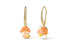 Mushroom Butterfly Hanging Earrings