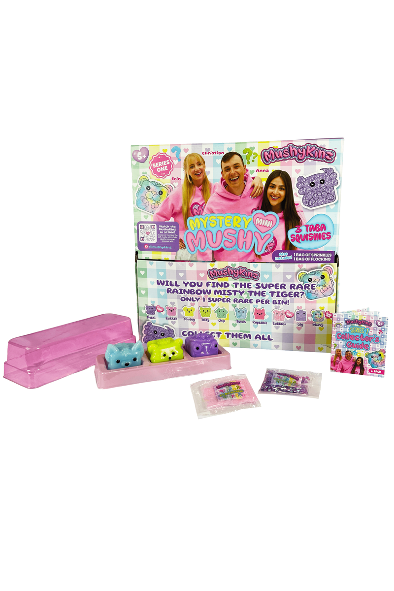 MushyKinz Mystery 3 Pack Squishy Collectible Figure