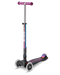 Neochrome Purple LED Maxi Deluxe Foldable Micro Kickboard Scooter