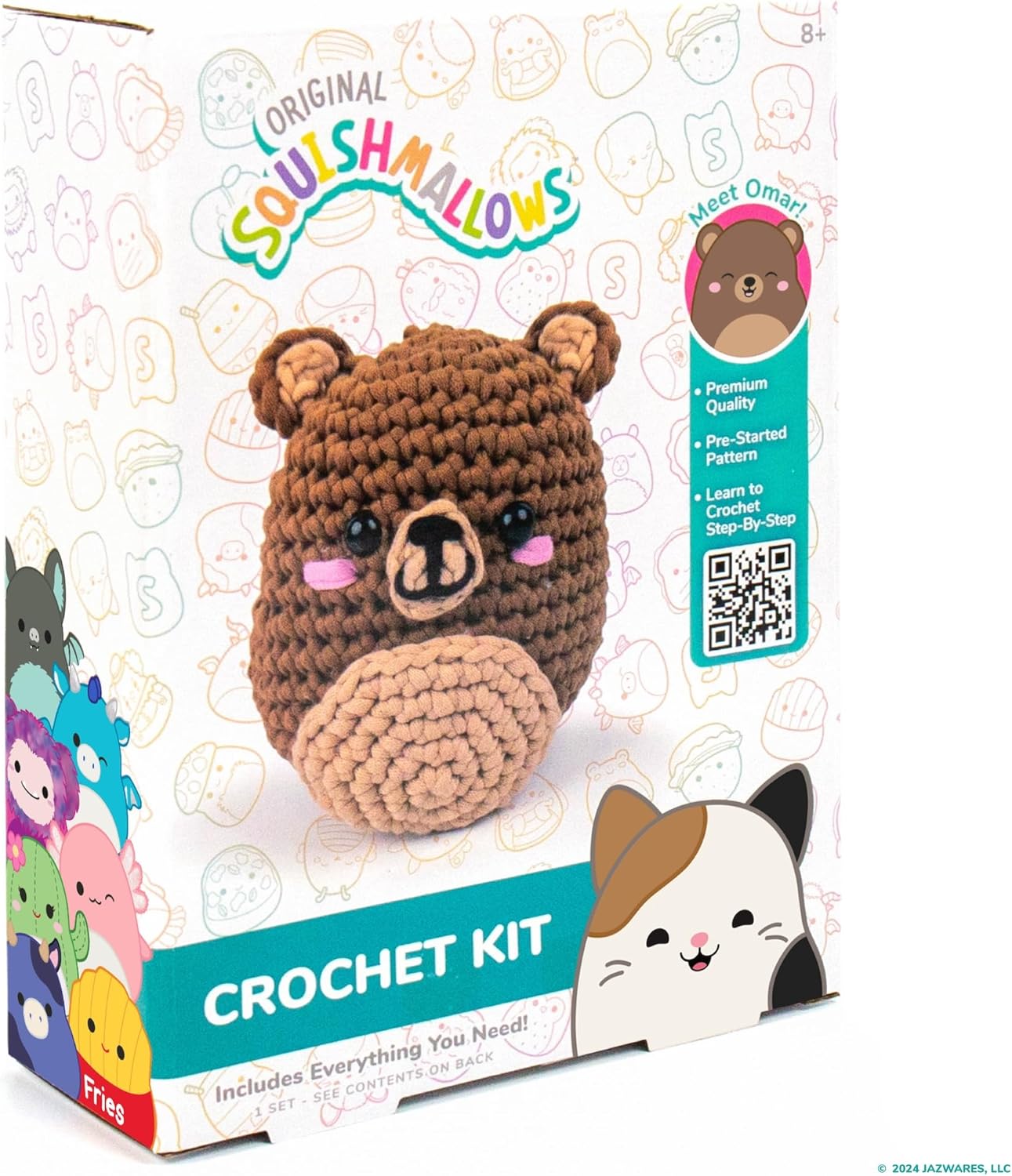 Omar the Bear Squishmallow Crochet Kit