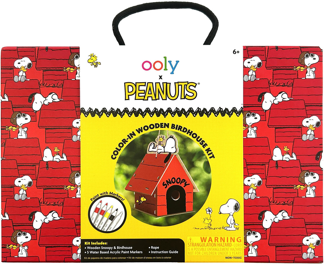 PEANUTS: Color-In' Wooden Bird House Kit