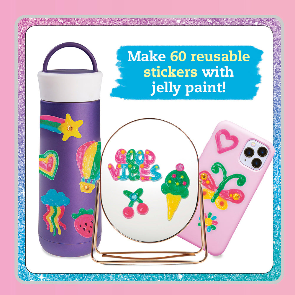 Paint & Peel Jelly Stickers: Glitter Goals!