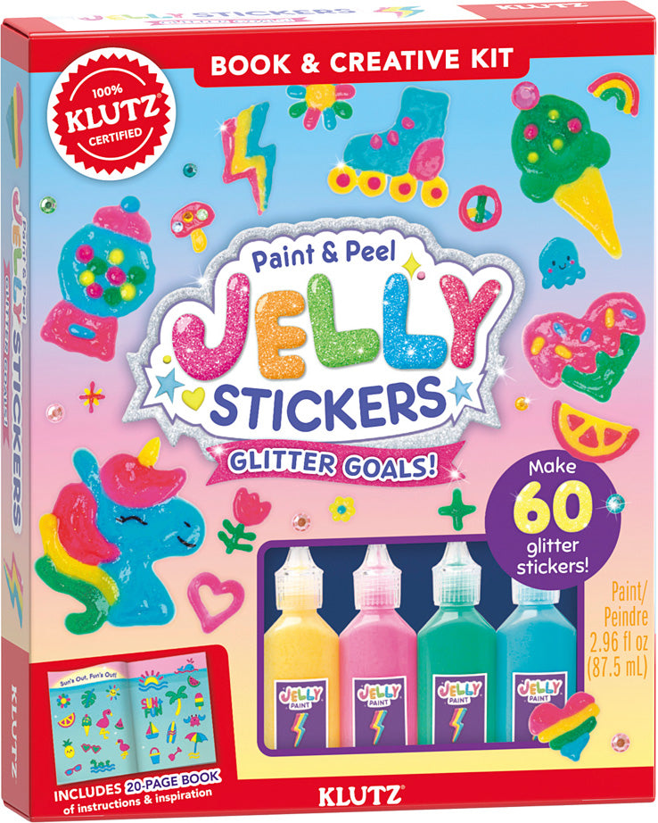 Paint & Peel Jelly Stickers: Glitter Goals!