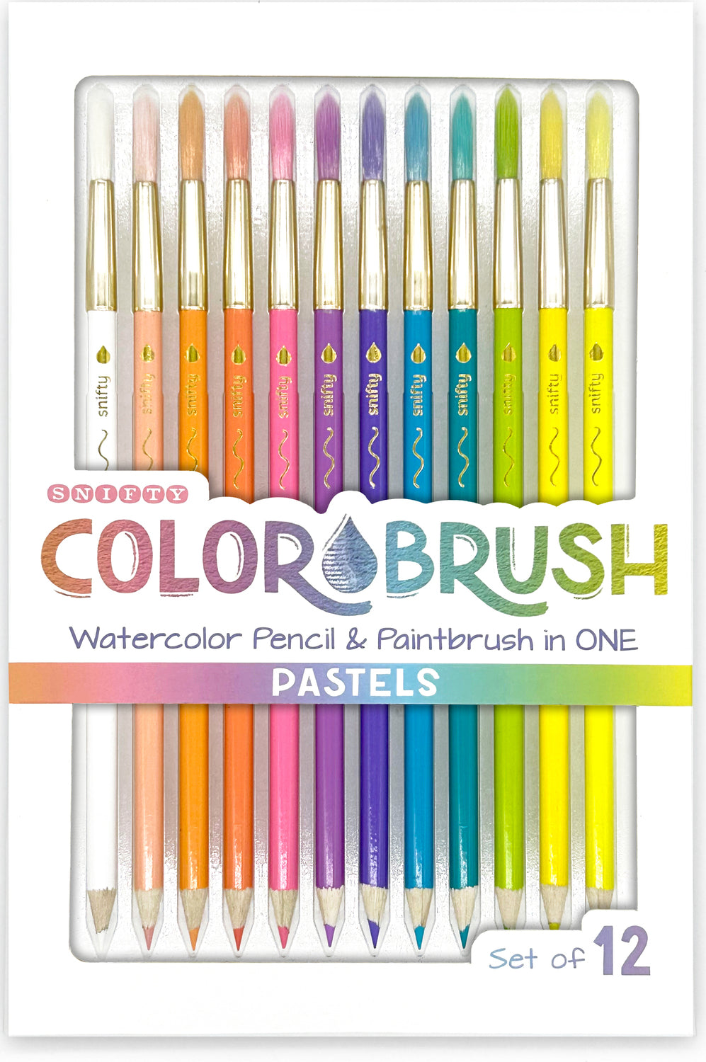 Pastels Color Brush Watercolor Pencil & Paintbrush in One