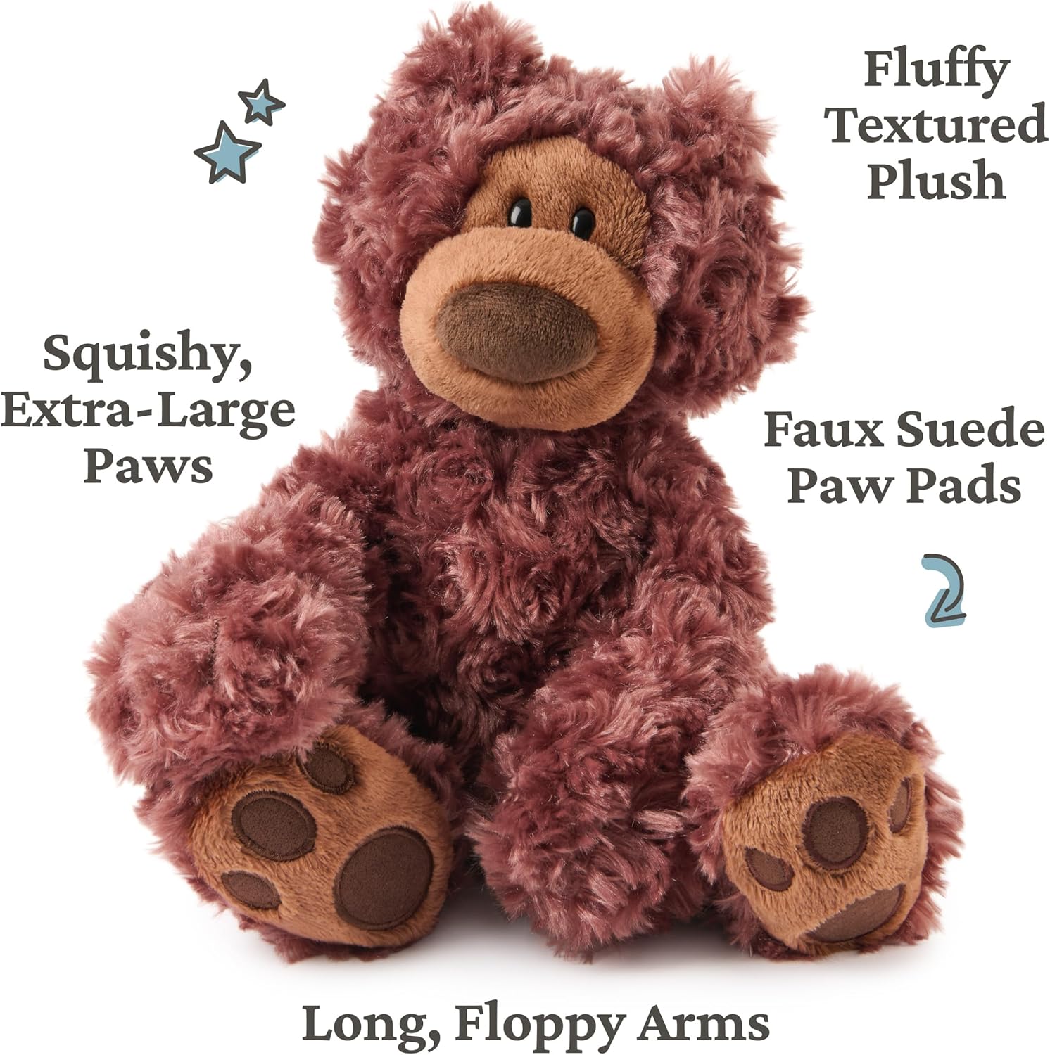 Philbin 12" Chocolate Forever Friends Teddy Bear