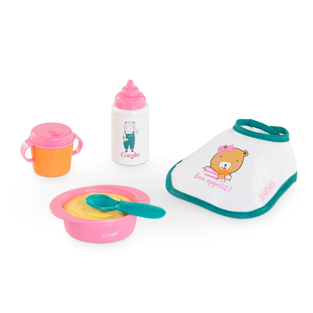 Pink Mealtime Set for 12" Dolls