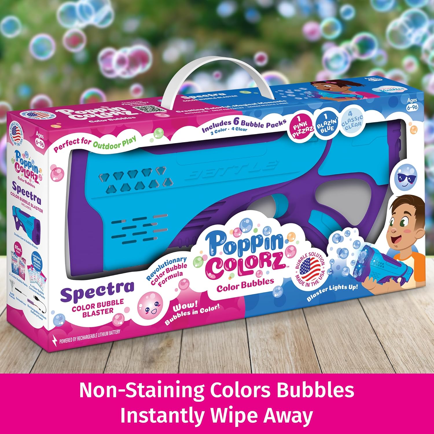 PoppinColorz Spectra Color Bubble Blaster